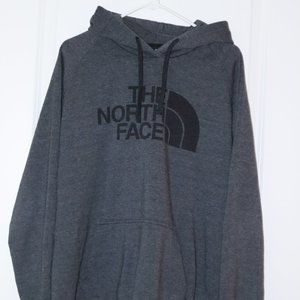 The North Face Gray Hoodie with Black Logo, Women's XL